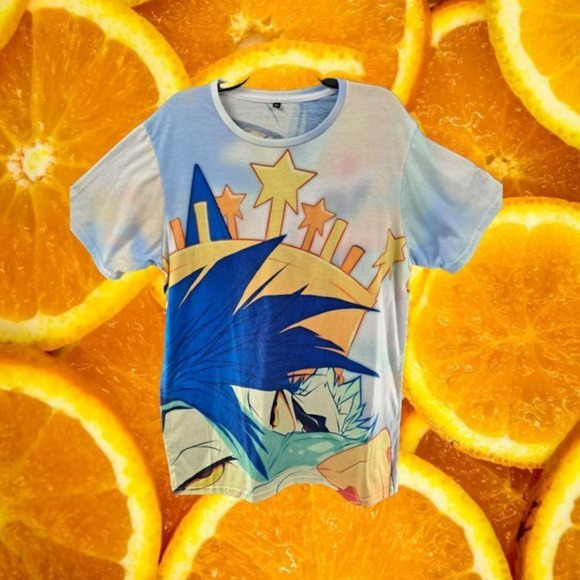 Anime Tee Shirt with City Design - Picture 1 of 4